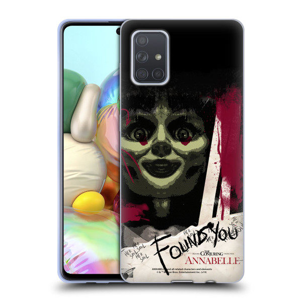 Annabelle Graphics Found You Soft Gel Case for Samsung Galaxy A71 (2019)