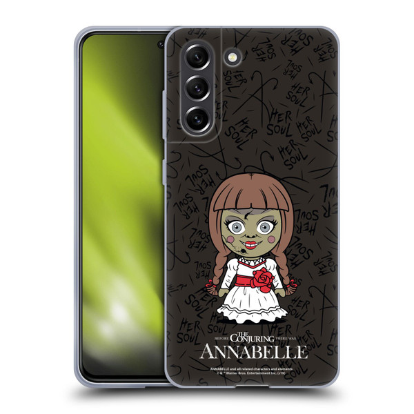 Annabelle Graphics Character Art Soft Gel Case for Samsung Galaxy S21 FE 5G