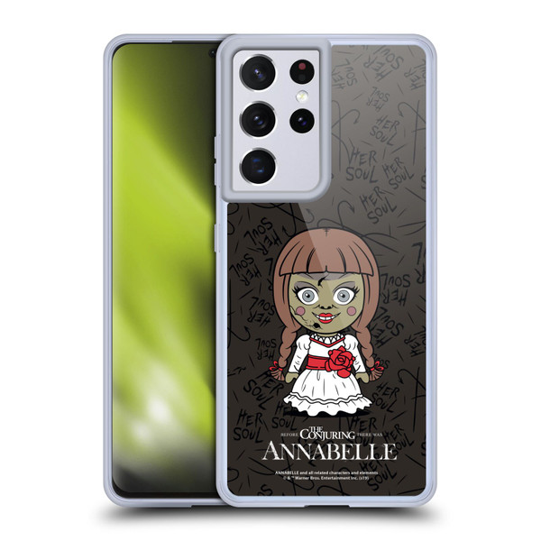 Annabelle Graphics Character Art Soft Gel Case for Samsung Galaxy S21 Ultra 5G