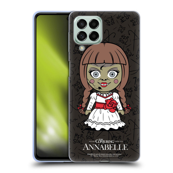 Annabelle Graphics Character Art Soft Gel Case for Samsung Galaxy M53 (2022)