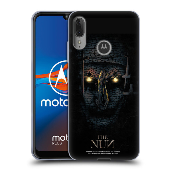 The Nun Valak Graphics Double Exposure Soft Gel Case for Motorola Moto E6 Plus