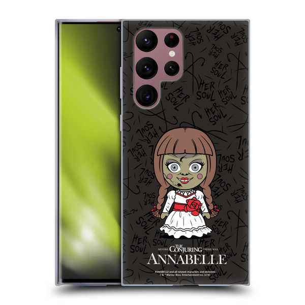 Annabelle Graphics Character Art Soft Gel Case for Samsung Galaxy S22 Ultra 5G