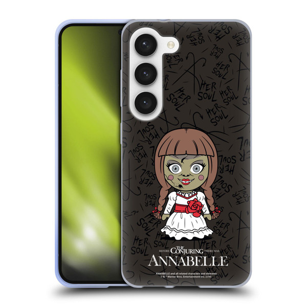 Annabelle Graphics Character Art Soft Gel Case for Samsung Galaxy S23 5G