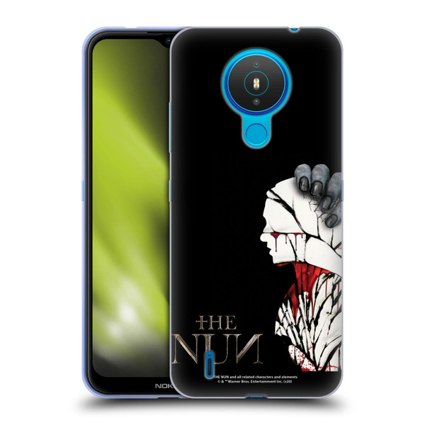The Nun Valak Graphics Blood Hand Soft Gel Case for Nokia 1.4
