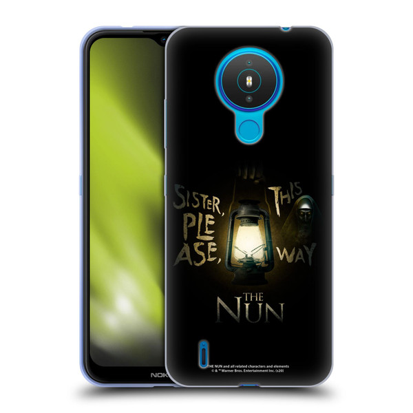 The Nun Valak Graphics This Way Soft Gel Case for Nokia 1.4