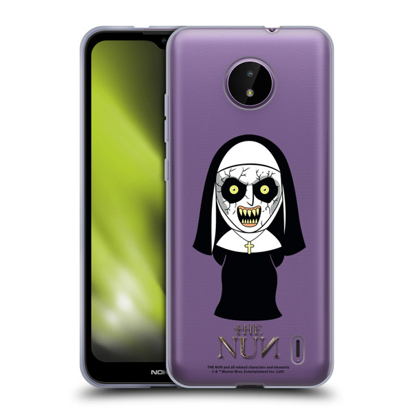 The Nun Valak Graphics Character Soft Gel Case for Nokia C10 / C20
