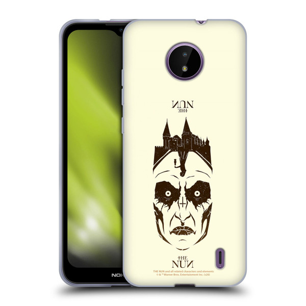 The Nun Valak Graphics Double Exposure 2 Soft Gel Case for Nokia C10 / C20