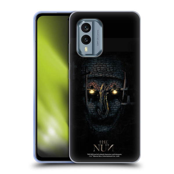 The Nun Valak Graphics Double Exposure Soft Gel Case for Nokia X30