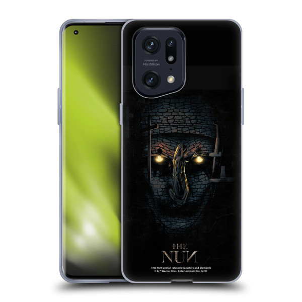 The Nun Valak Graphics Double Exposure Soft Gel Case for OPPO Find X5 Pro