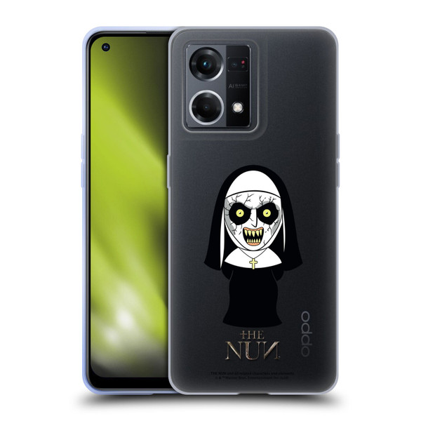 The Nun Valak Graphics Character Soft Gel Case for OPPO Reno8 4G