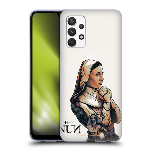 The Nun Valak Graphics Pray 2 Soft Gel Case for Samsung Galaxy A32 (2021)