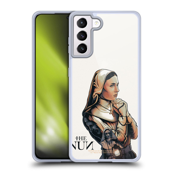 The Nun Valak Graphics Pray 2 Soft Gel Case for Samsung Galaxy S21+ 5G
