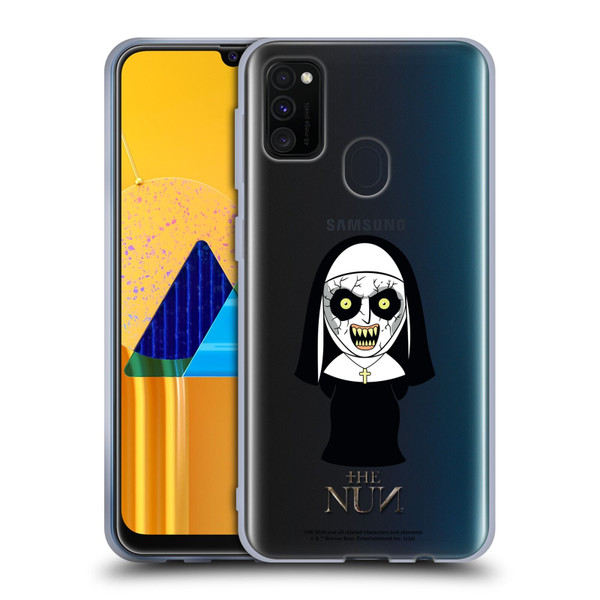 The Nun Valak Graphics Character Soft Gel Case for Samsung Galaxy M30s (2019)/M21 (2020)