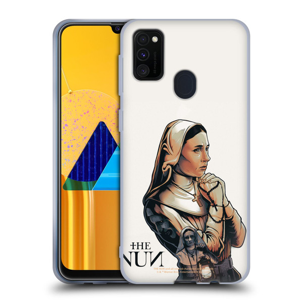 The Nun Valak Graphics Pray 2 Soft Gel Case for Samsung Galaxy M30s (2019)/M21 (2020)