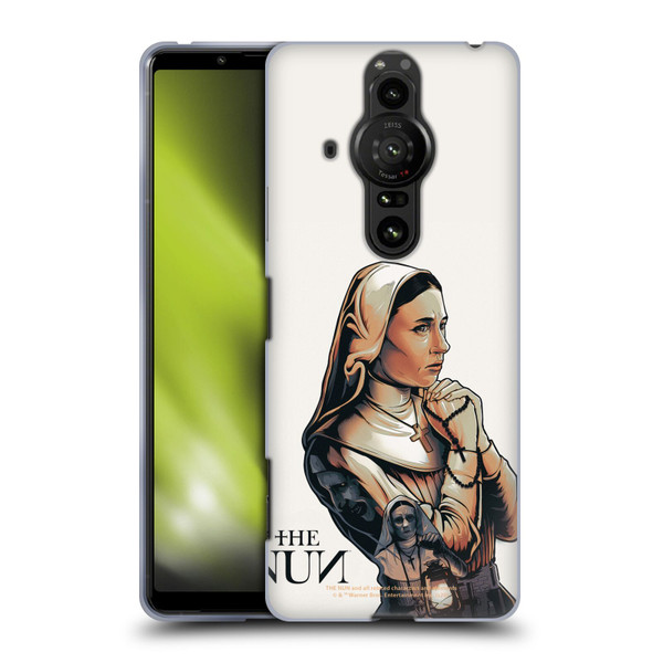 The Nun Valak Graphics Pray 2 Soft Gel Case for Sony Xperia Pro-I