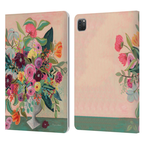Suzanne Allard Floral Art Floral Centerpiece Leather Book Wallet Case Cover For Apple iPad Pro 11 2020 / 2021 / 2022