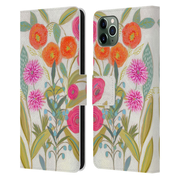 Suzanne Allard Floral Art Joyful Garden Plants Leather Book Wallet Case Cover For Apple iPhone 11 Pro Max