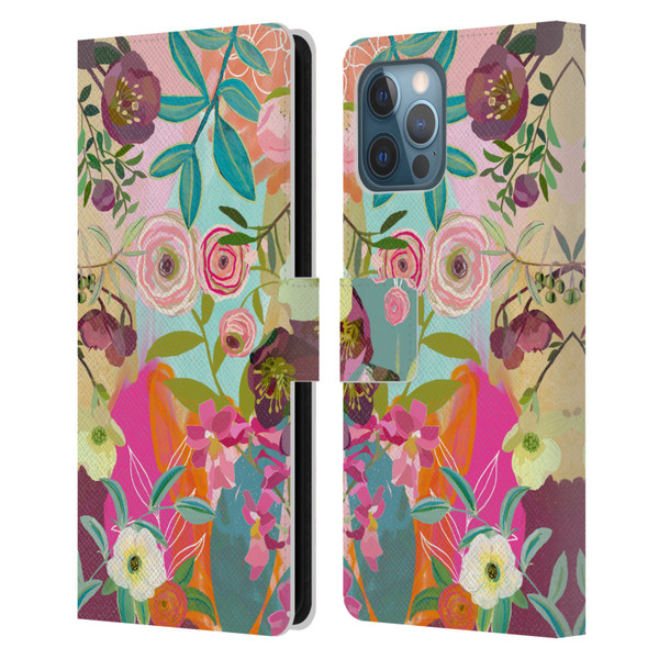 Suzanne Allard Floral Art Chase A Dream Leather Book Wallet Case Cover For Apple iPhone 12 Pro Max