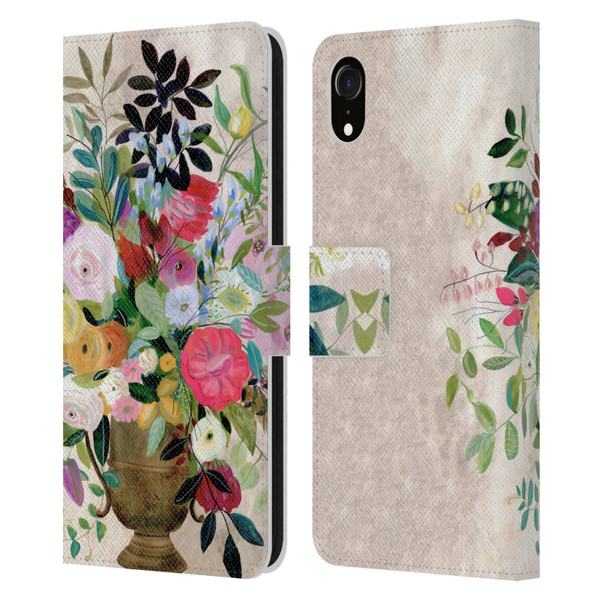 Suzanne Allard Floral Art Beauty Enthroned Leather Book Wallet Case Cover For Apple iPhone XR