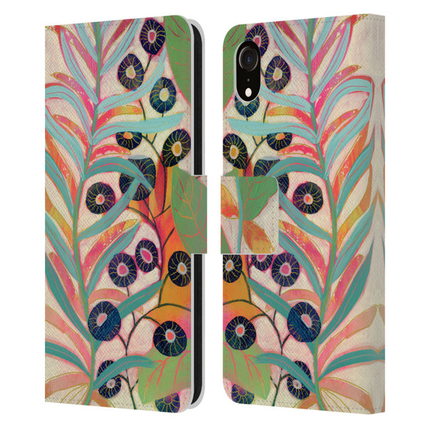 Suzanne Allard Floral Art Joyful Garden Flower Leather Book Wallet Case Cover For Apple iPhone XR