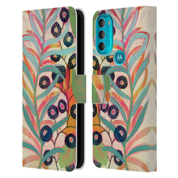 Suzanne Allard Floral Art Joyful Garden Flower Leather Book Wallet Case Cover For Motorola Moto G71 5G