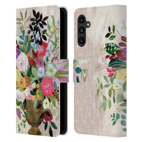 Suzanne Allard Floral Art Beauty Enthroned Leather Book Wallet Case Cover For Samsung Galaxy A13 5G (2021)