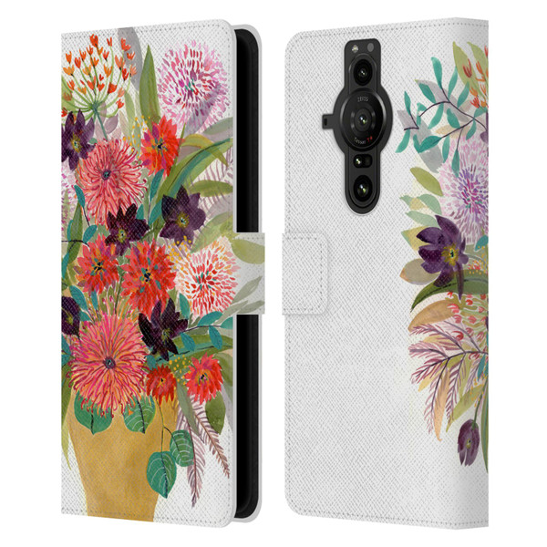 Suzanne Allard Floral Art Celebration Leather Book Wallet Case Cover For Sony Xperia Pro-I