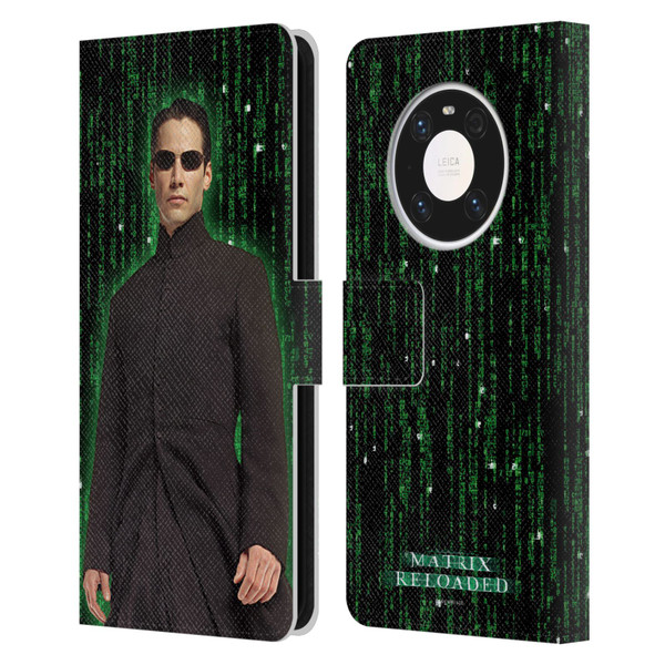 The Matrix Reloaded Key Art Neo 1 Leather Book Wallet Case Cover For Huawei Mate 40 Pro 5G
