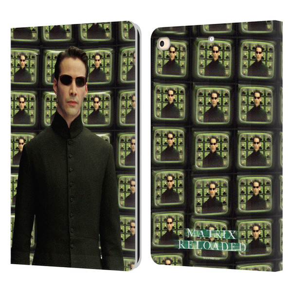 The Matrix Reloaded Key Art Neo 2 Leather Book Wallet Case Cover For Apple iPad 9.7 2017 / iPad 9.7 2018