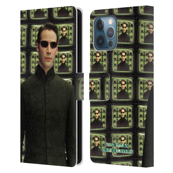 The Matrix Reloaded Key Art Neo 2 Leather Book Wallet Case Cover For Apple iPhone 12 Pro Max