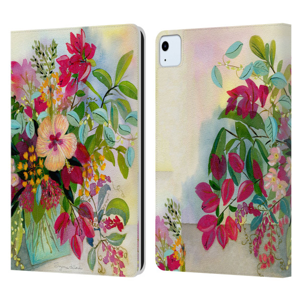 Suzanne Allard Floral Graphics Flamands Leather Book Wallet Case Cover For Apple iPad Air 11 2020/2022/2024