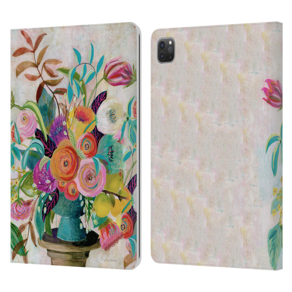 Suzanne Allard Floral Graphics Charleston Glory Leather Book Wallet Case Cover For Apple iPad Pro 11 2020 / 2021 / 2022