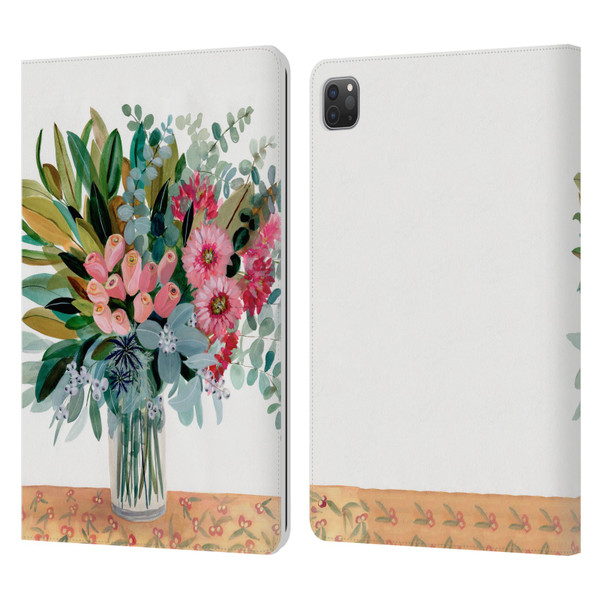 Suzanne Allard Floral Graphics Magnolia Surrender Leather Book Wallet Case Cover For Apple iPad Pro 11 2020 / 2021 / 2022