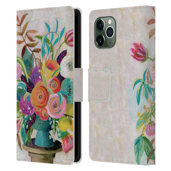 Suzanne Allard Floral Graphics Charleston Glory Leather Book Wallet Case Cover For Apple iPhone 11 Pro