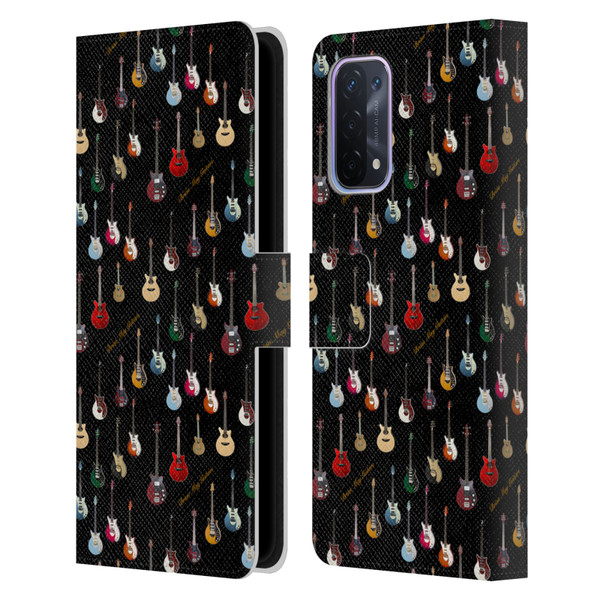 Brian May Iconic Guitar Leather Book Wallet Case Cover For OPPO A54 5G