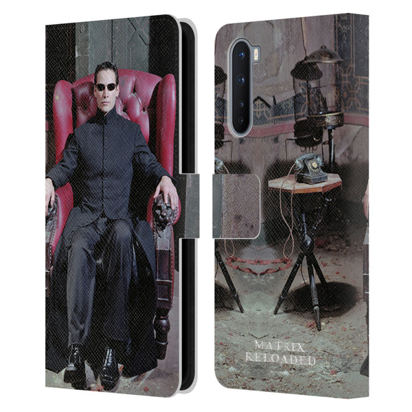 The Matrix Reloaded Key Art Neo 4 Leather Book Wallet Case Cover For OnePlus Nord 5G