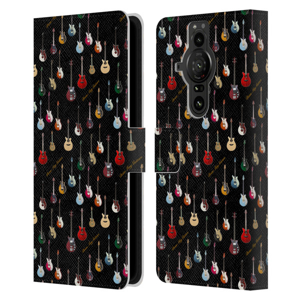 Brian May Iconic Guitar Leather Book Wallet Case Cover For Sony Xperia Pro-I
