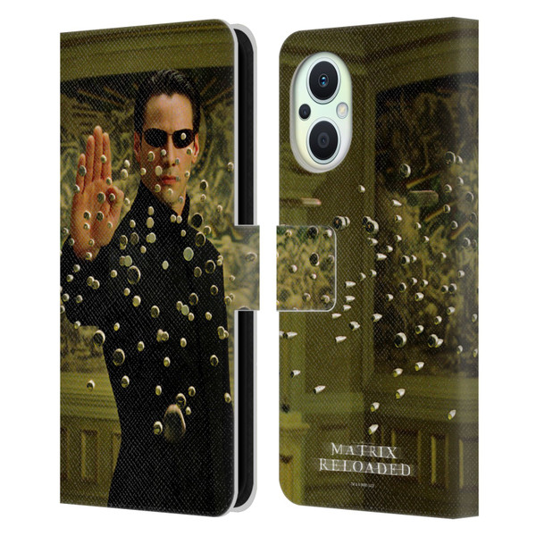 The Matrix Reloaded Key Art Neo 3 Leather Book Wallet Case Cover For OPPO Reno8 Lite