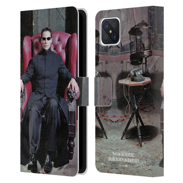 The Matrix Reloaded Key Art Neo 4 Leather Book Wallet Case Cover For OPPO Reno4 Z 5G