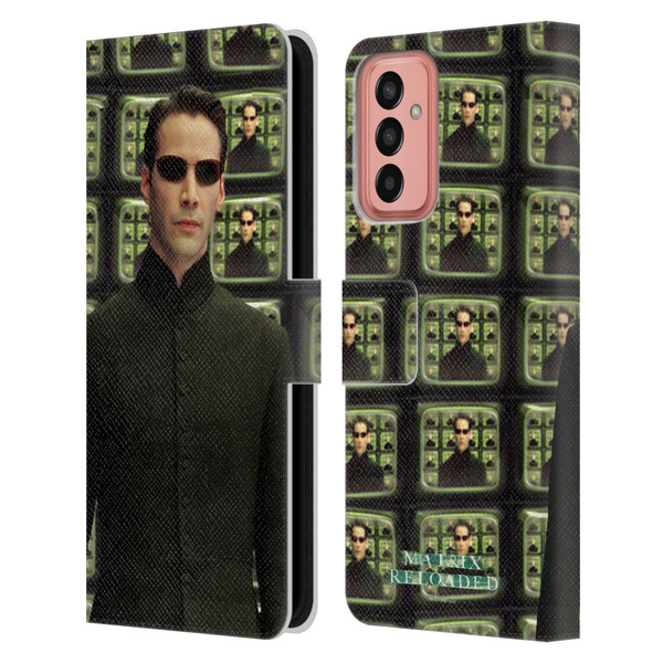 The Matrix Reloaded Key Art Neo 2 Leather Book Wallet Case Cover For Samsung Galaxy M13 (2022)