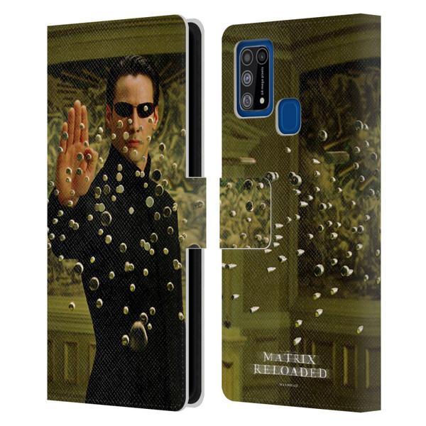 The Matrix Reloaded Key Art Neo 3 Leather Book Wallet Case Cover For Samsung Galaxy M31 (2020)