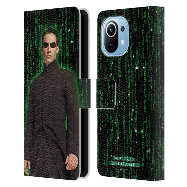 The Matrix Reloaded Key Art Neo 1 Leather Book Wallet Case Cover For Xiaomi Mi 11