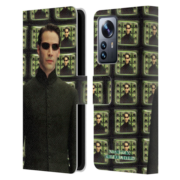 The Matrix Reloaded Key Art Neo 2 Leather Book Wallet Case Cover For Xiaomi 12 Pro