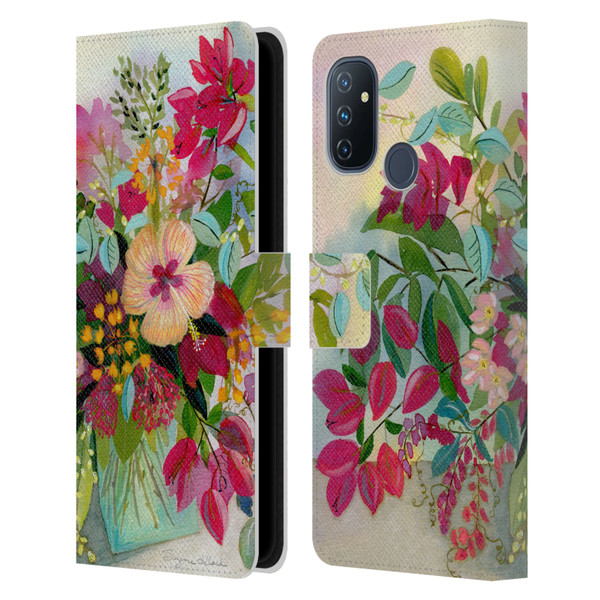 Suzanne Allard Floral Graphics Flamands Leather Book Wallet Case Cover For OnePlus Nord N100