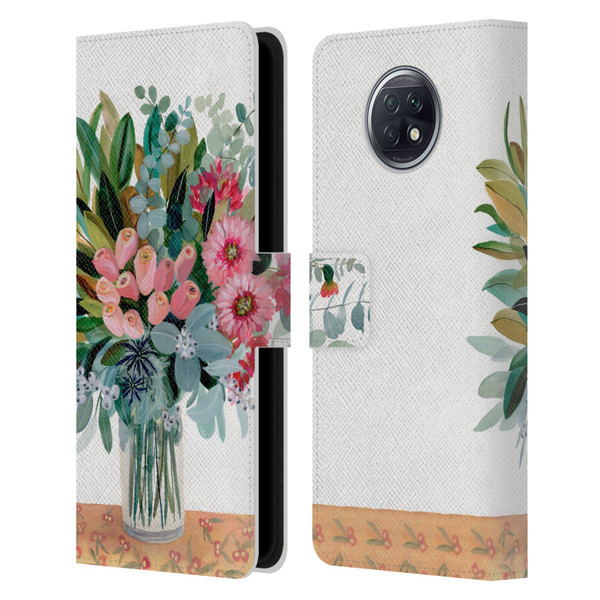 Suzanne Allard Floral Graphics Magnolia Surrender Leather Book Wallet Case Cover For Xiaomi Redmi Note 9T 5G