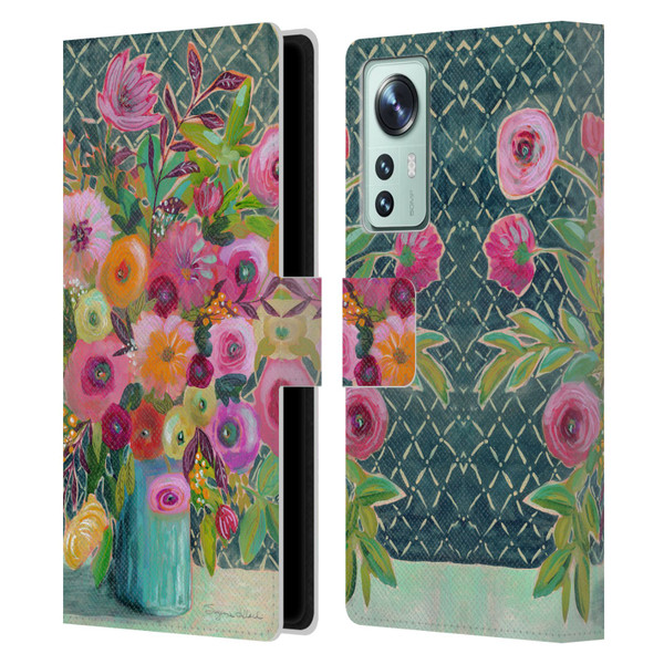 Suzanne Allard Floral Graphics Hope Springs Leather Book Wallet Case Cover For Xiaomi 12