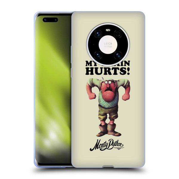 Monty Python Key Art My Brain Hurts Soft Gel Case for Huawei Mate 40 Pro 5G