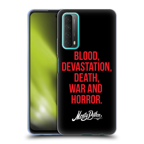 Monty Python Key Art Blood Devastation Death War And Horror Soft Gel Case for Huawei P Smart (2021)
