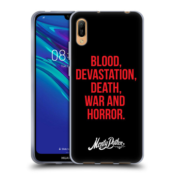 Monty Python Key Art Blood Devastation Death War And Horror Soft Gel Case for Huawei Y6 Pro (2019)