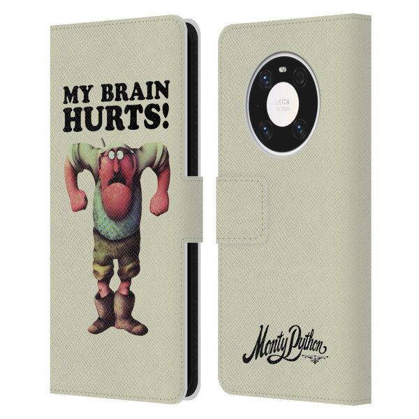 Monty Python Key Art My Brain Hurts Leather Book Wallet Case Cover For Huawei Mate 40 Pro 5G